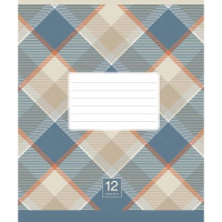 Зошит учнівський "Plaid pattern" 018-3345K-2 в клітинку, 18 аркушів (018-3345K-2)