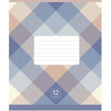 Зошит учнівський "Plaid pattern" 018-3345K-4 в клітинку, 18 аркушів (018-3345K-4)