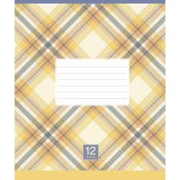 Зошит учнівський "Plaid pattern" 018-3345K-5 в клітинку, 18 аркушів (018-3345K-5)