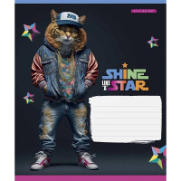 Зошит учнівський "Dance star" 018-3276K-1 в клітинку, 18 аркушів (018-3276K-1)