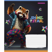 Зошит учнівський "Dance star" 018-3276K-3 в клітинку, 18 аркушів (018-3276K-3)