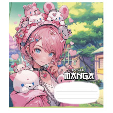 Зошит учнівський "MANGA" 018-3323K-3 в клітинку, 18 аркушів (018-3323K-3)
