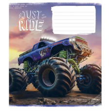 Зошит учнівський "Offroad masters" 018-3287L-1 в лінію, 18 аркушів  (018-3287L-1)