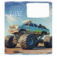 Зошит учнівський "Offroad masters" 018-3287L-2 в лінію, 18 аркушів  (018-3287L-2)