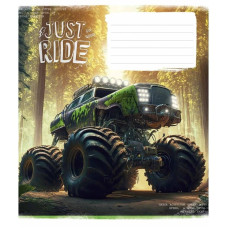 Зошит учнівський "Offroad masters" 018-3287L-3 в лінію, 18 аркушів  (018-3287L-3)