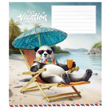 Зошит учнівський "Cool vacation" 018-3318L-2 в лінію, 18 аркушів  (018-3318L-2)