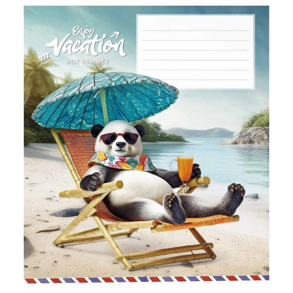 Зошит учнівський "Cool vacation" 018-3318L-2 в лінію, 18 аркушів  (018-3318L-2)