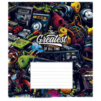 Зошит учнівський "Cool boys club" 018-3334L-1 в лінію, 18 аркушів  (018-3334L-1)