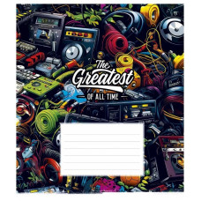 Зошит учнівський "Cool boys club" 018-3334L-1 в лінію, 18 аркушів  (018-3334L-1)