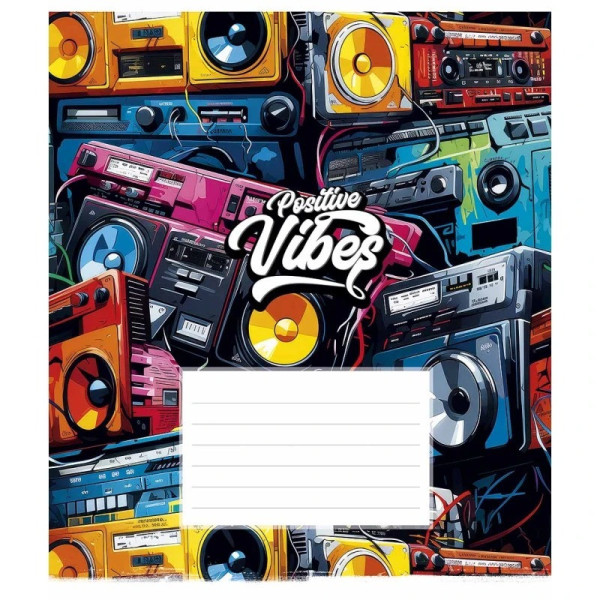 Зошит учнівський "Cool boys club" 018-3334L-3 в лінію, 18 аркушів  (018-3334L-3)