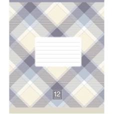 Зошит учнівський "Plaid pattern" 018-3345L-1 в лінію, 18 аркушів  (018-3345L-1)