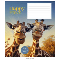 Зошит учнівський "Wild selfie" 018-3352L-2 в лінію, 18 аркушів  (018-3352L-2)