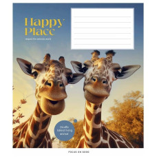 Зошит учнівський "Wild selfie" 018-3352L-2 в лінію, 18 аркушів  (018-3352L-2)