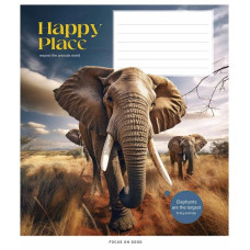 Зошит учнівський "Wild selfie" 018-3352L-3 в лінію, 18 аркушів  (018-3352L-3)