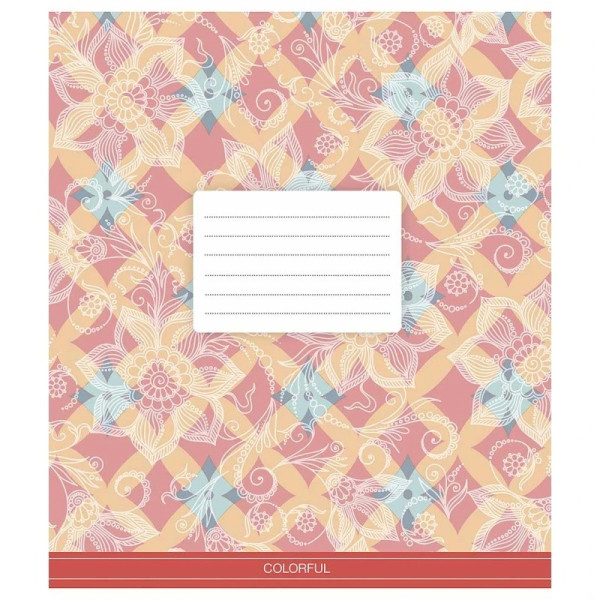 Зошит учнівський "Сolor mania" 018-3386L-4 в лінію, 18 аркушів  (018-3386L-4)