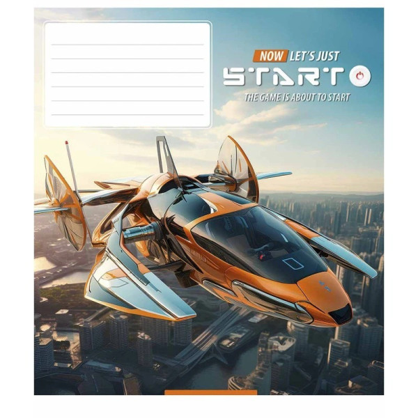 Зошит учнівський "Let's start" 018-3411L-1 в лінію, 18 аркушів  (018-3411L-1)