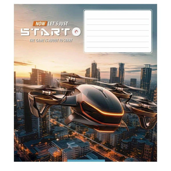 Зошит учнівський "Let's start" 018-3411L-3 в лінію, 18 аркушів  (018-3411L-3)