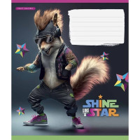 Зошит учнівський "Dance star" 018-3276L-4 в лінію, 18 аркушів  (018-3276L-4)