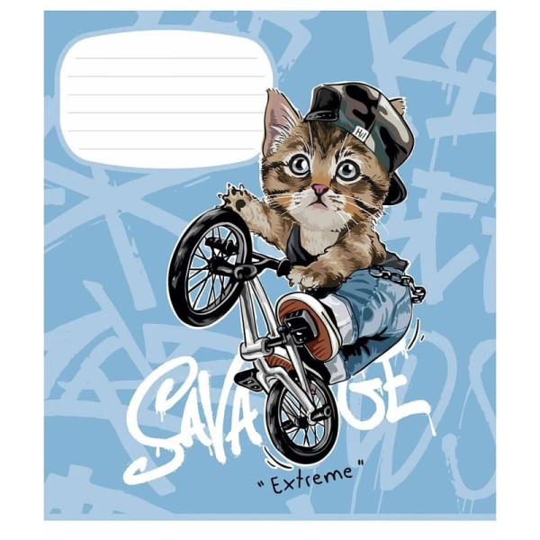 Зошит учнівський "Stay Strong" 018-3308L-5 в лінію, 18 аркушів  (018-3308L-5)