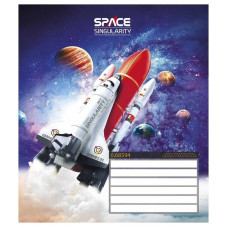 Зошит учнівський "Space singularity" 024-3384K-2 в клітинку, 24 аркушів (024-3384K-2)