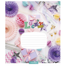 Зошит учнівський "Lucku Vibes" 024-3360K-5 в клітинку, 24 аркушів (024-3360K-5)
