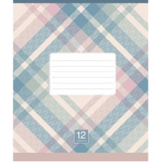 Зошит учнівський "Plaid pattern" 024-3345K-3 в клітинку, 24 аркуша (024-3345K-3)
