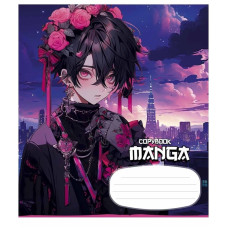Зошит учнівський "Manga style" 024-3323K-5 в клітинку, 24 аркушів (024-3323K-5)