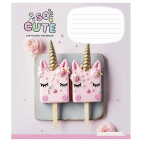 Зошит учнівський "So Cute" 024-3359K-4 в клітинку, 24 аркушів (024-3359K-4)