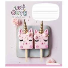 Зошит учнівський "So Cute" 024-3359K-4 в клітинку, 24 аркушів (024-3359K-4)