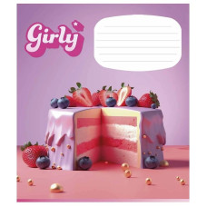 Зошит учнівський "Girly" 024-3330L-1 в лінію, 24 аркушів  (024-3330L-1)