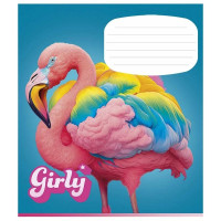 Зошит учнівський "Girly" 024-3330L-5 в лінію, 24 аркушів  (024-3330L-5)