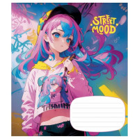 Зошит учнівський "Manga style" 024-3272L-1 в лінію, 24 аркушів  (024-3272L-1)