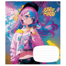 Зошит учнівський "Manga style" 024-3272L-1 в лінію, 24 аркушів  (024-3272L-1)