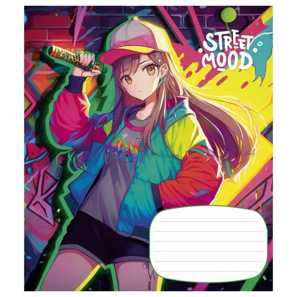 Зошит учнівський "Manga style" 024-3272L-2 в лінію, 24 аркушів  (024-3272L-2)