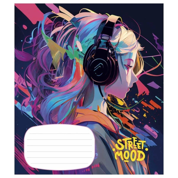 Зошит учнівський "Manga style" 024-3272L-5 в лінію, 24 аркушів  (024-3272L-5)