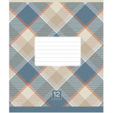 Зошит учнівський "Plaid pattern" 024-3345L-2 в лінію, 24 аркушів  (024-3345L-2)