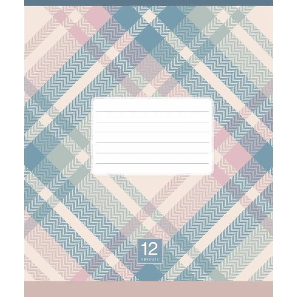 Зошит учнівський "Plaid pattern" 024-3345L-3 в лінію, 24 аркушів  (024-3345L-3)