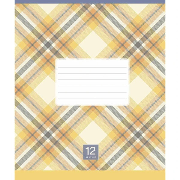 Зошит учнівський "Plaid pattern" 024-3345L-5 в лінію, 24 аркушів  (024-3345L-5)