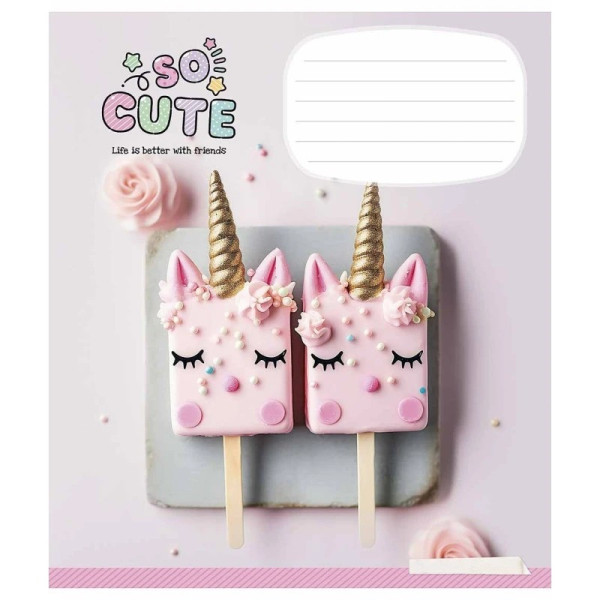 Зошит учнівський "Cute things" 024-3359L-4 в лінію, 24 аркушів  (024-3359L-4)