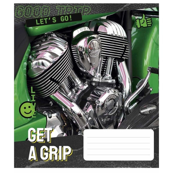 Зошит загальний "Get a grip" 048-3304L-5 у лінію, 48 аркушів (048-3304L-5)