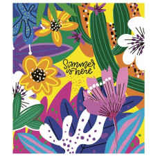 Зошит загальний "Summer is Here" 080-3225K-1 в клітинку, 80 аркушів (080-3225K-1)