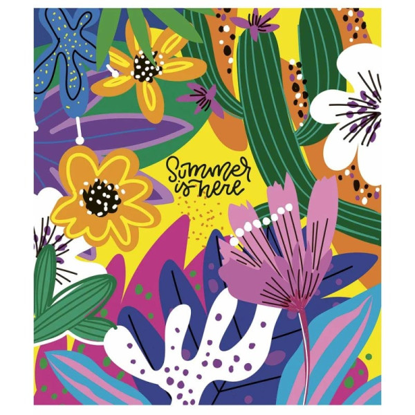Зошит загальний "Summer is Here" 080-3225K-1 в клітинку, 80 аркушів (080-3225K-1)