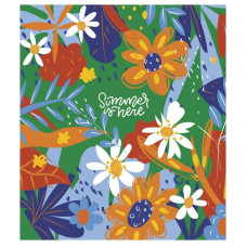 Зошит загальний "Summer is Here" 080-3225K-2 в клітинку, 80 аркушів (080-3225K-2)