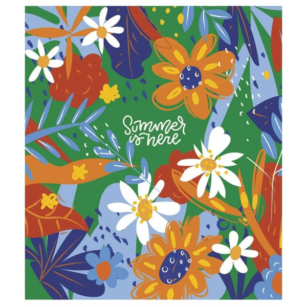 Зошит загальний "Summer is Here" 080-3225K-2 в клітинку, 80 аркушів (080-3225K-2)