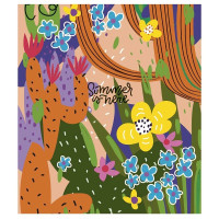 Зошит загальний "Summer is Here" 080-3225K-3 в клітинку, 80 аркушів (080-3225K-3)