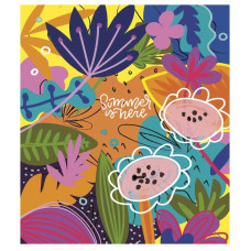 Зошит загальний "Summer is Here" 080-3225K-4 в клітинку, 80 аркушів (080-3225K-4)