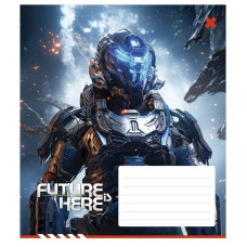 Зошит учнівський "Future is Here" 012-3417K-1 в клітинку, 12 аркушів (012-3417K-1)