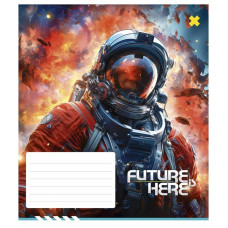 Зошит учнівський "Future is Here" 012-3417K-2 в клітинку, 12 аркушів (012-3417K-2)