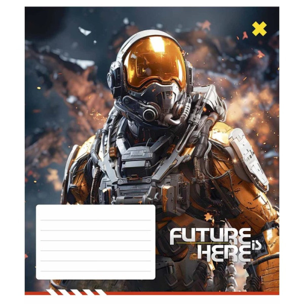 Зошит учнівський "Future is Here" 012-3417K-3 в клітинку, 12 аркушів (012-3417K-3)