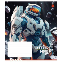 Зошит учнівський "Future is Here" 012-3417K-5 в клітинку, 12 аркушів (012-3417K-5)